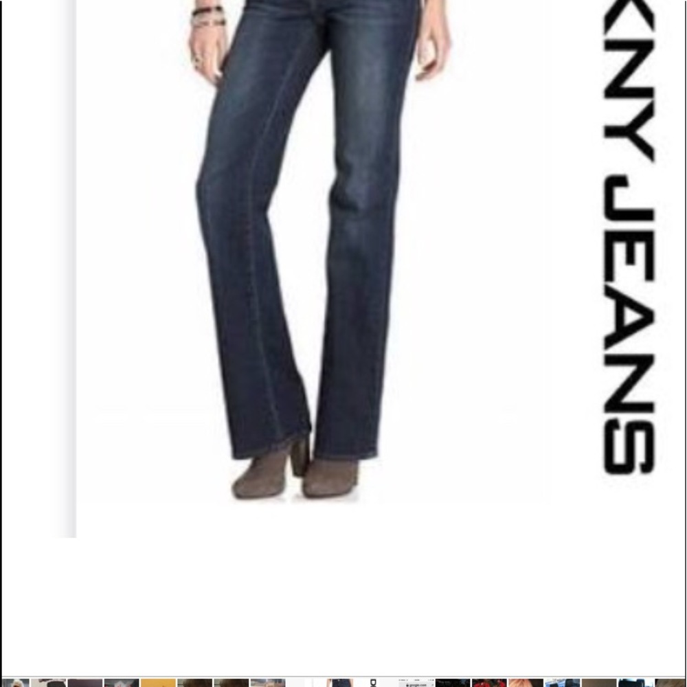 Dkny Soho Boot Black Jeans Size 6/R